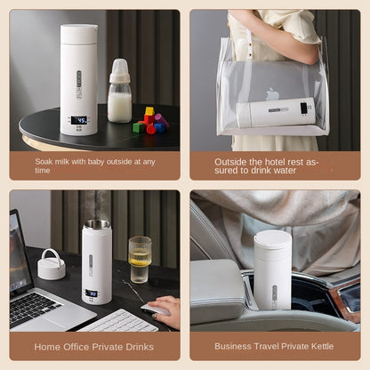 Portable Bottle Warmer for Travel, Portable Milk Warmer for Baby, Formula, Breast Milk & Water, On The Go Bottle Warmer with Long Battery Life, Even Heating, Precise Temperature Control