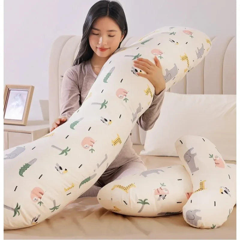 2025 New Comfortable Maternity Pillow Lumbar Side Pillow Multi-functional Abdominal Support H-shaped Pillow Pregnancy Products