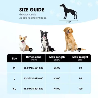 Large Dog Elevated Bed Cooling Pet Cot with Breathable Mesh Durable Frame Easy Clean Indoor Outdoor Raised Dog Bed for Home
