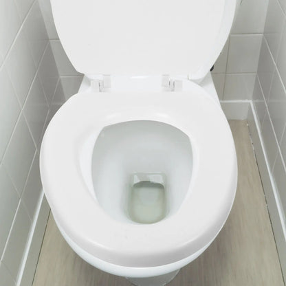 Padded Toilet Seats for Bathroom Toilets Cover Beige Replacement Round Slow-close