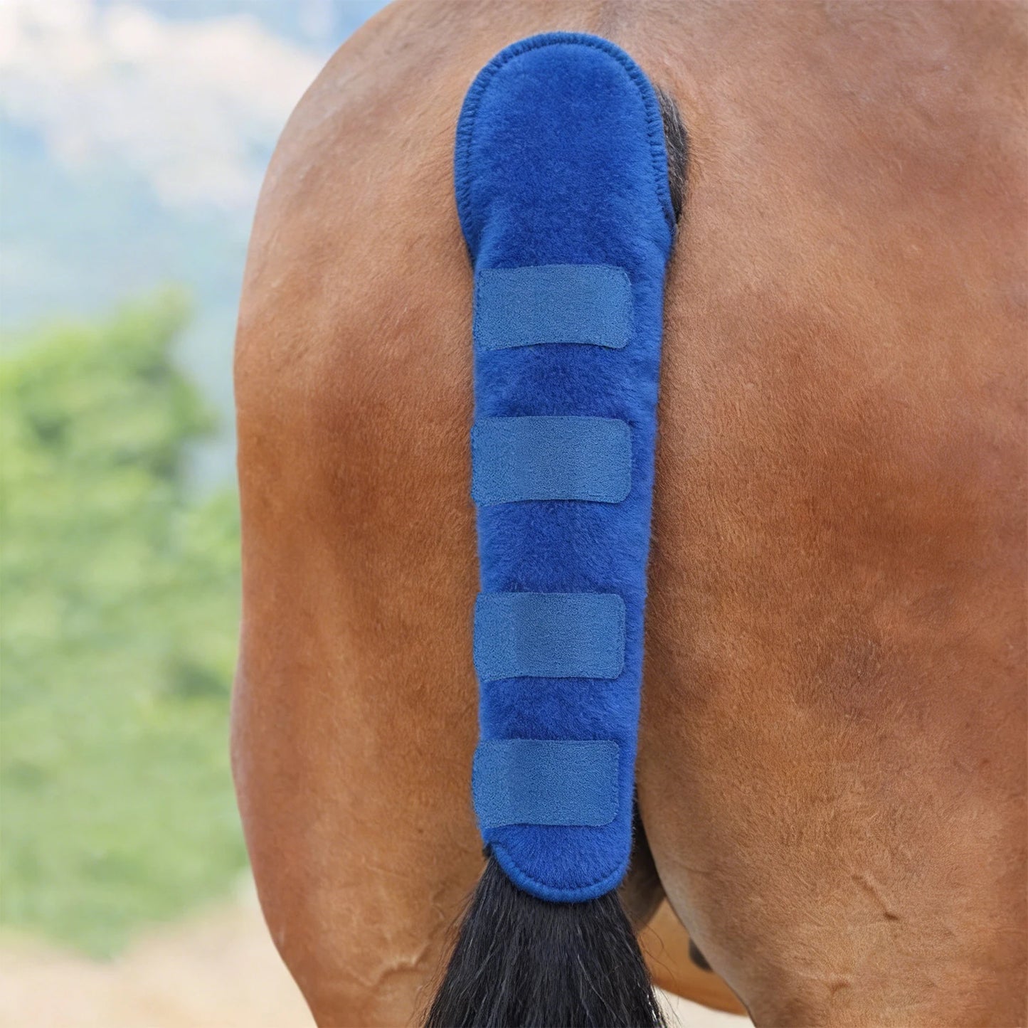 Horse Tail Wrap Protective Polyester Ponytail Storage Bag Anti Mosquito Bite for Turnout Outing Stable Racing Competition