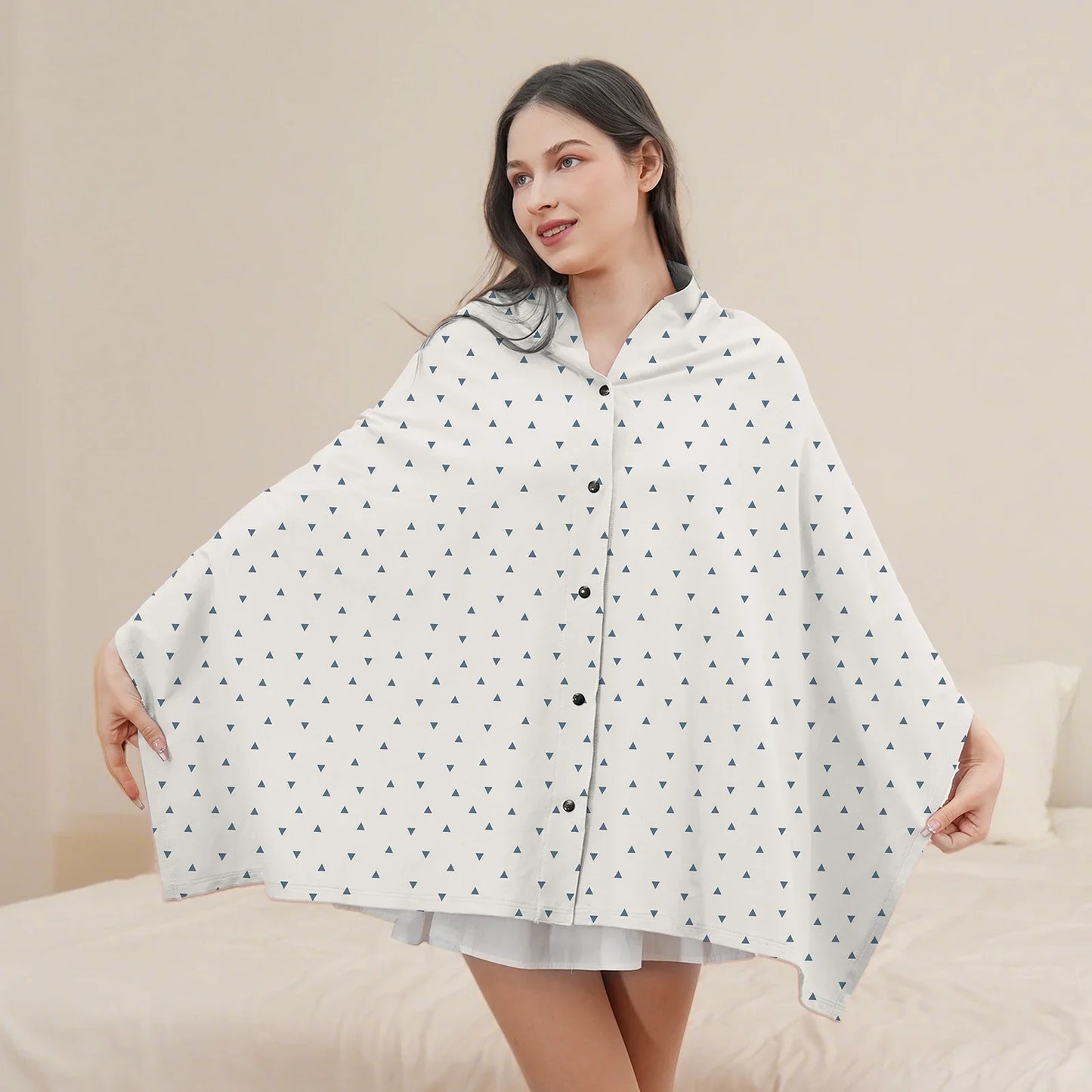 Breathable Baby Feeding Nursing Covers Mum Breastfeeding Nursing Poncho Cover Up Adjustable Privacy Apron Outdoors Nursing Cloth