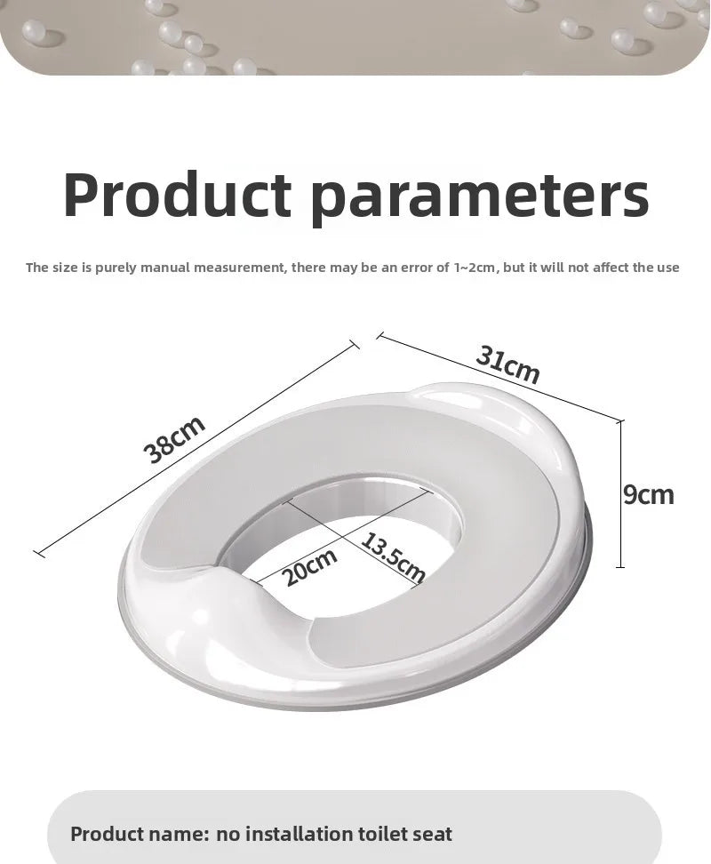 Potty Training Seat Built-in Toilet Seat, Elongated Toilet Seat Children's Toilet Seat Toilet Seat Children's Toilet Seat Universal Splash Proof Toilet for Male and Female Babies