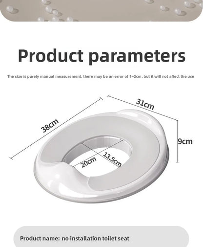 Potty Training Seat Built-in Toilet Seat, Elongated Toilet Seat Children's Toilet Seat Toilet Seat Children's Toilet Seat Universal Splash Proof Toilet for Male and Female Babies