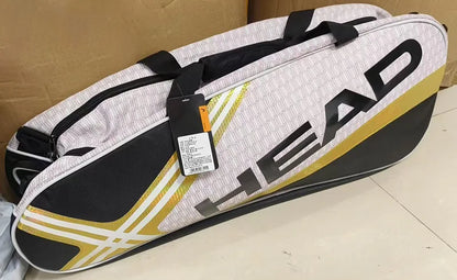Tennis Rackets Bag Large Capacity 3-6 Pieces Tennis Backpack Badminton Gymbag Squash Racquet Bag With Separated Shoes Bag