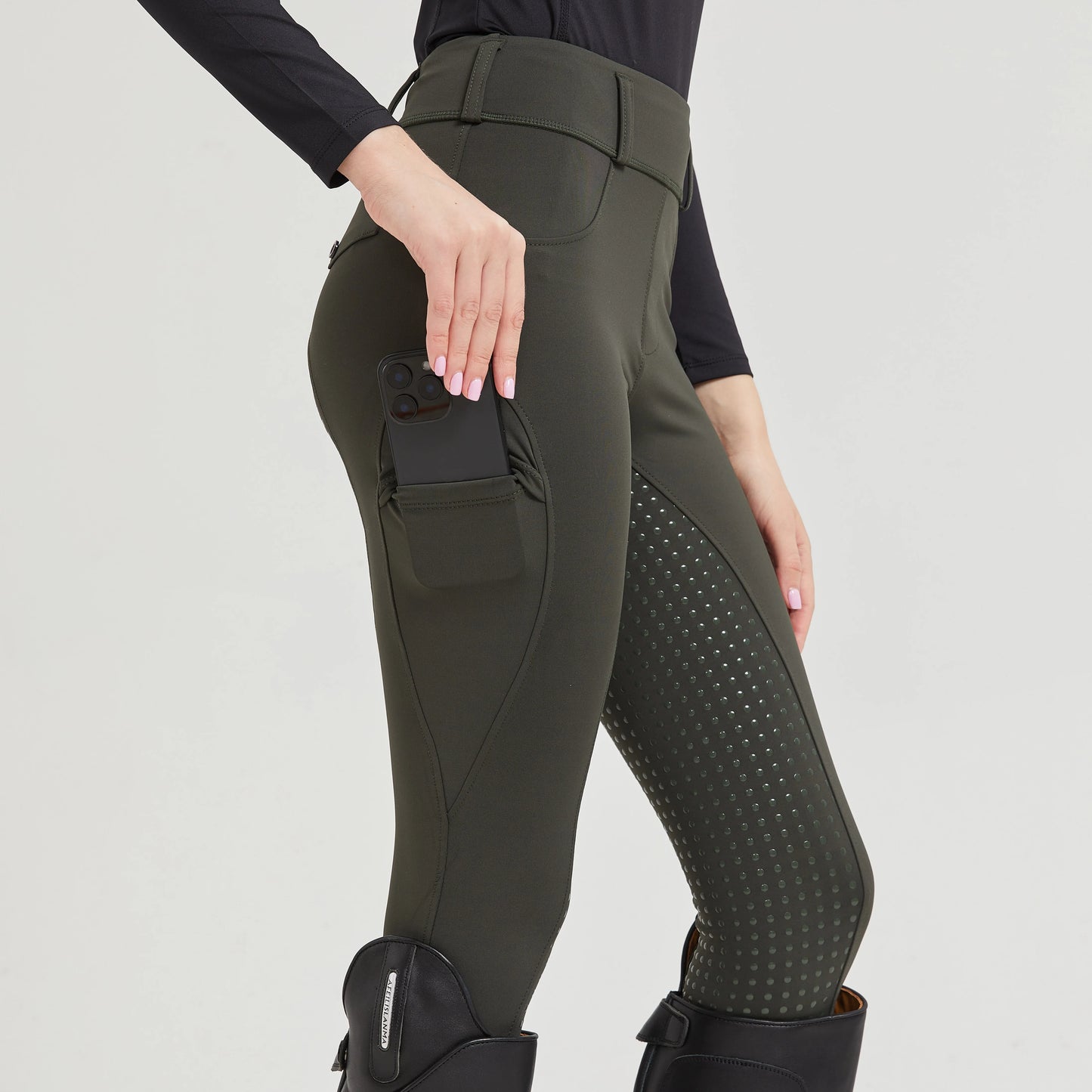 Professional horse riding pants silicone anti-slip quick-dry tight-fitting cycling sports pants for equestrian exams
