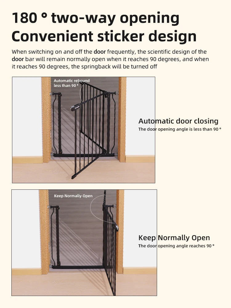 PANGDUBE Children's Safety Fence Baby Playpen Security Door for Pet Child Stair Barrier Baby Gate for Stairs Baby Safety Gate