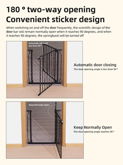 PANGDUBE Children's Safety Fence Baby Playpen Security Door for Pet Child Stair Barrier Baby Gate for Stairs Baby Safety Gate