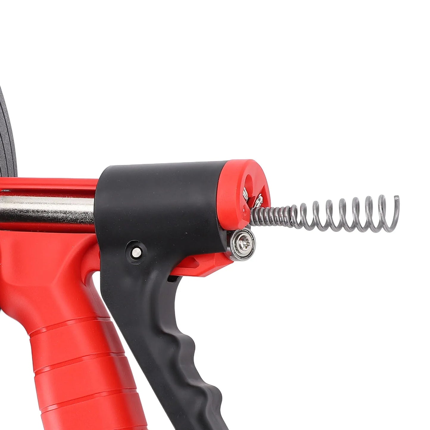 Drain Snake, 25ft Flexible Steel Drain Auger With Drill Adapter Drain Clog Remover Efficient Versatile Drain Snake 65 Manganese Steel Spring Flexible Manual or Drill Powered for Kitchens