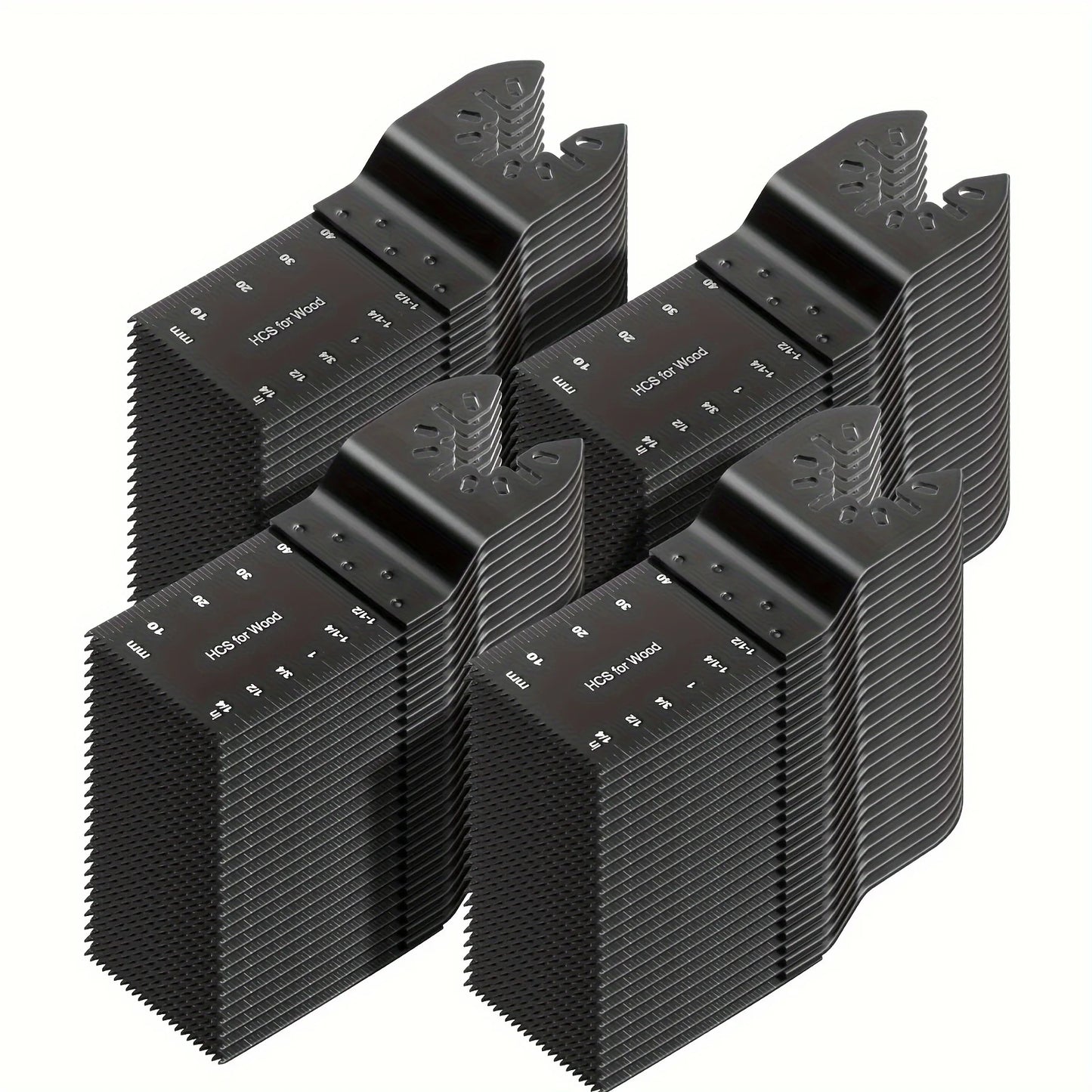 50Pcs Oscillating Tool Blades Professional Universal Oscillating Saw Blades Wood Multitool Blades Compatible with Dewalt, Milwaukee, Ryobi, Rockwell, Bosch