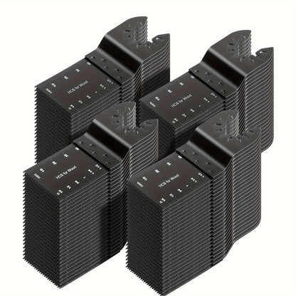 50Pcs Oscillating Tool Blades Professional Universal Oscillating Saw Blades Wood Multitool Blades Compatible with Dewalt, Milwaukee, Ryobi, Rockwell, Bosch