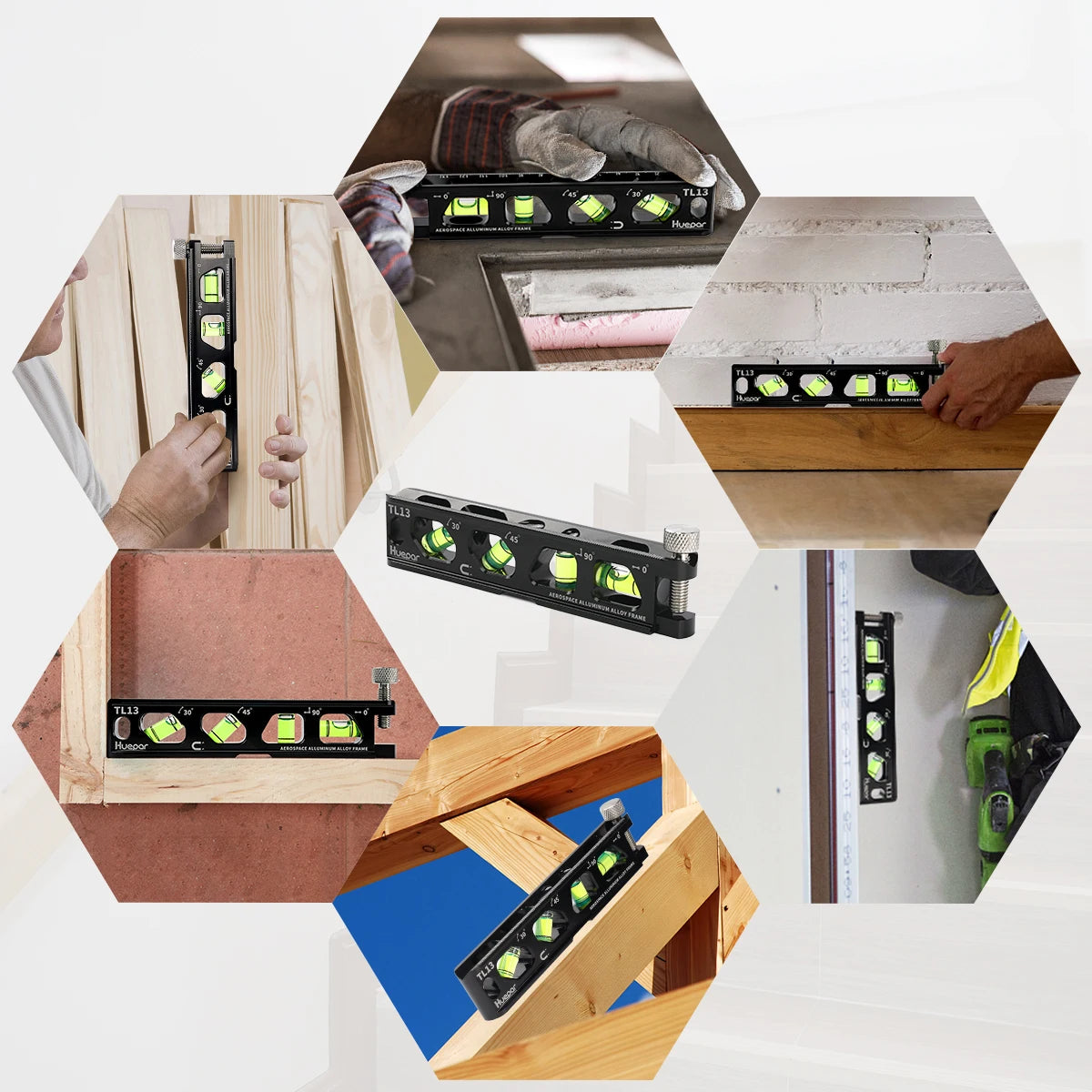 TL13 Magnetic Inclinometer 4 Bubbles Spirit Level Measuring Tool Standard Metric Rulers Horizon Vertical Laser Level Rule