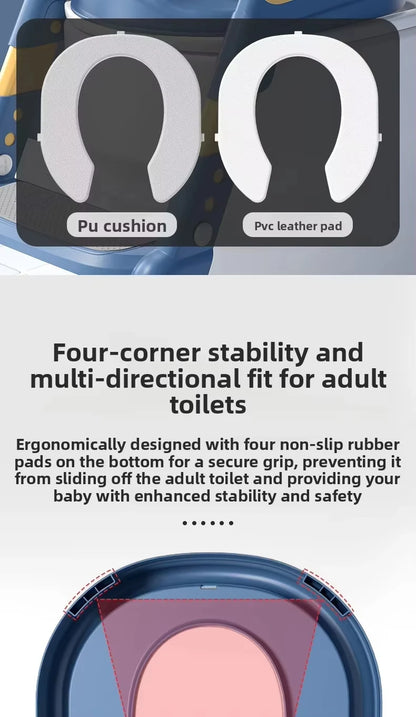 New Children's Toilet Stepped Baby Boys and Girls Toilet Training Foldable Foot Stool Toilet Seat Ring Stepped Assisted Tool