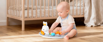 Safety-Enhanced 4-In-1 Grow-With-Me Baby Walker & Play Center - Adjustable 8 Heights, Anti-Tip Base, 8 Silent Brake Wheels