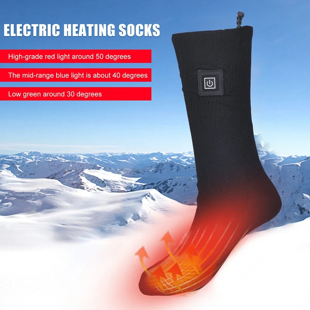 Heated Socks for Men Women Thermal Heating Thermosocks Foot Warmer Socks Trekking Ski Cycling Outdoor Warm Socks
