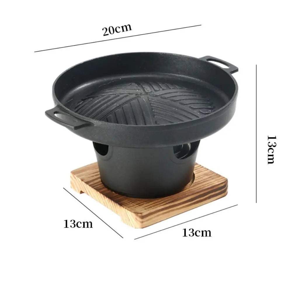 Detachable Japanese Alcohol Stove Korean Portable Non-stick Mini Barbecue Stove Barbecue Grill Camping