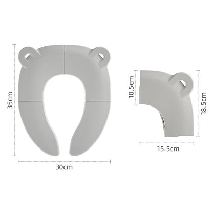 Folding Baby Potty Training Seat Mat + Storage Bag Portable Travel Toilet Seat Cushion for Kids Children's Potty Mat