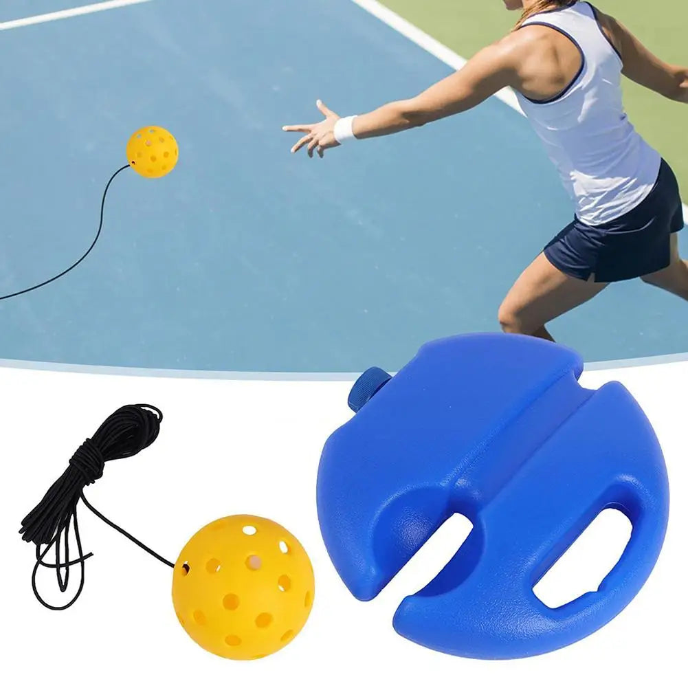 Portable Solo Tennis Trainer Rebound Tennis Ball with String Rope Self Tennis Practice Training Tool for Adults Kids Beginners