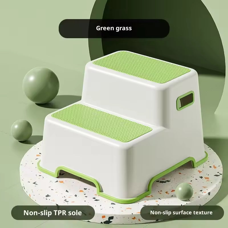 Toddler Step Stool for Bathroom Sink - 2-Step Kids Stool for Potty Training, Kitchen Counter & Bedroom, Sturdy Non-Slip Child Safety Stool Helper