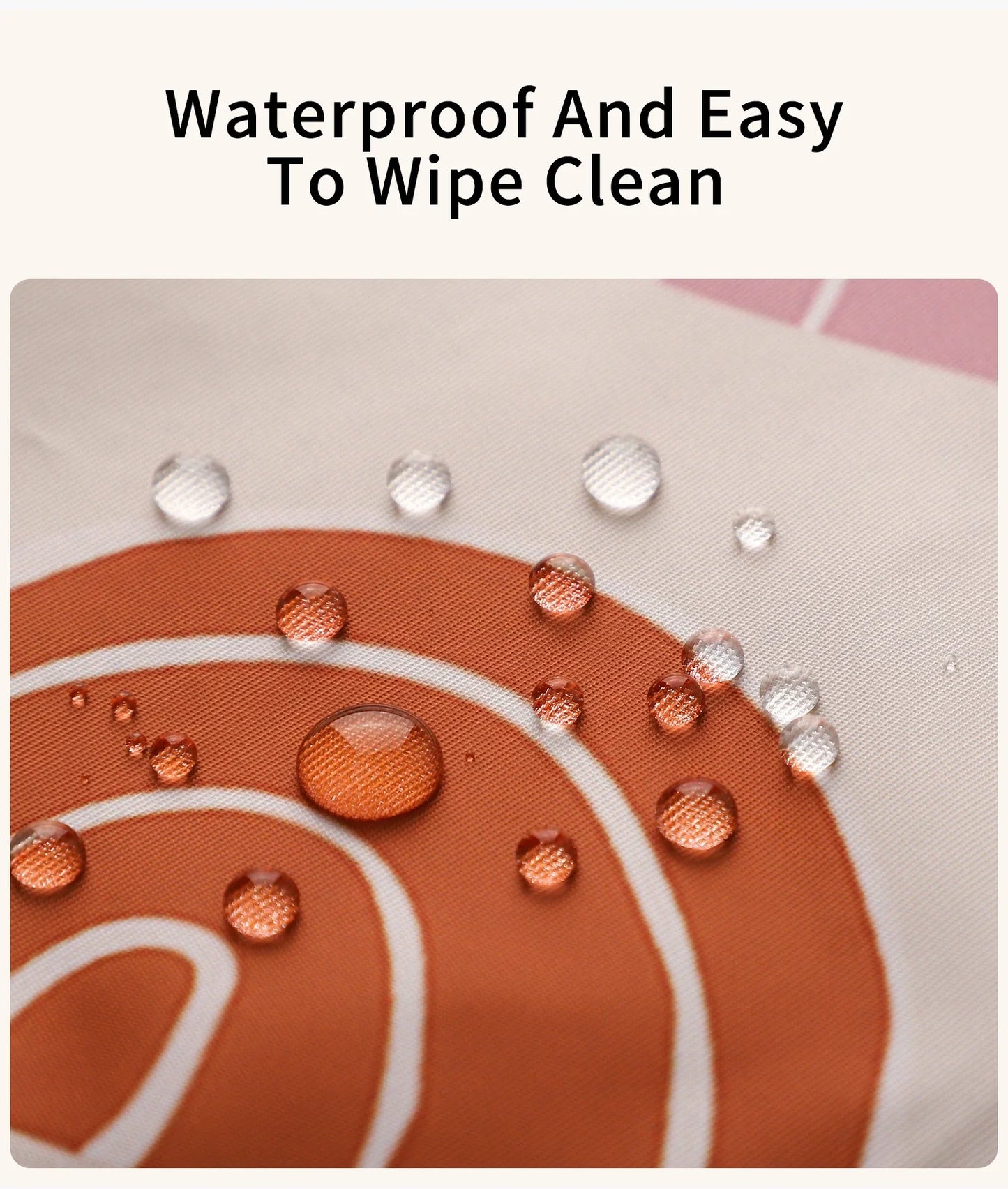 Baby Play Mat, Thicken Foam Cushioned & Waterproof Playpen Mat for Infants and Toddlers, Stylish and Just Wipe-Clean Playmat for Baby Play on Floor