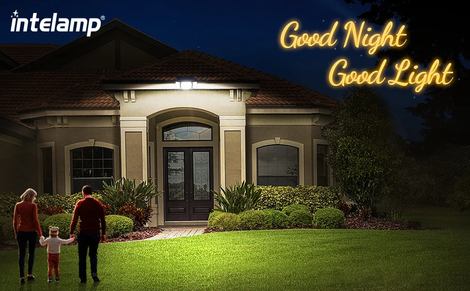 LED Security Lights Motion Sensor Outdoor Lights, 3 Head Dusk to Dawn, Daylight Flood Lights Outdoor Motion Sensor, IP65 Waterproof, Motion Light for Outside, Garage, Yard, Porch