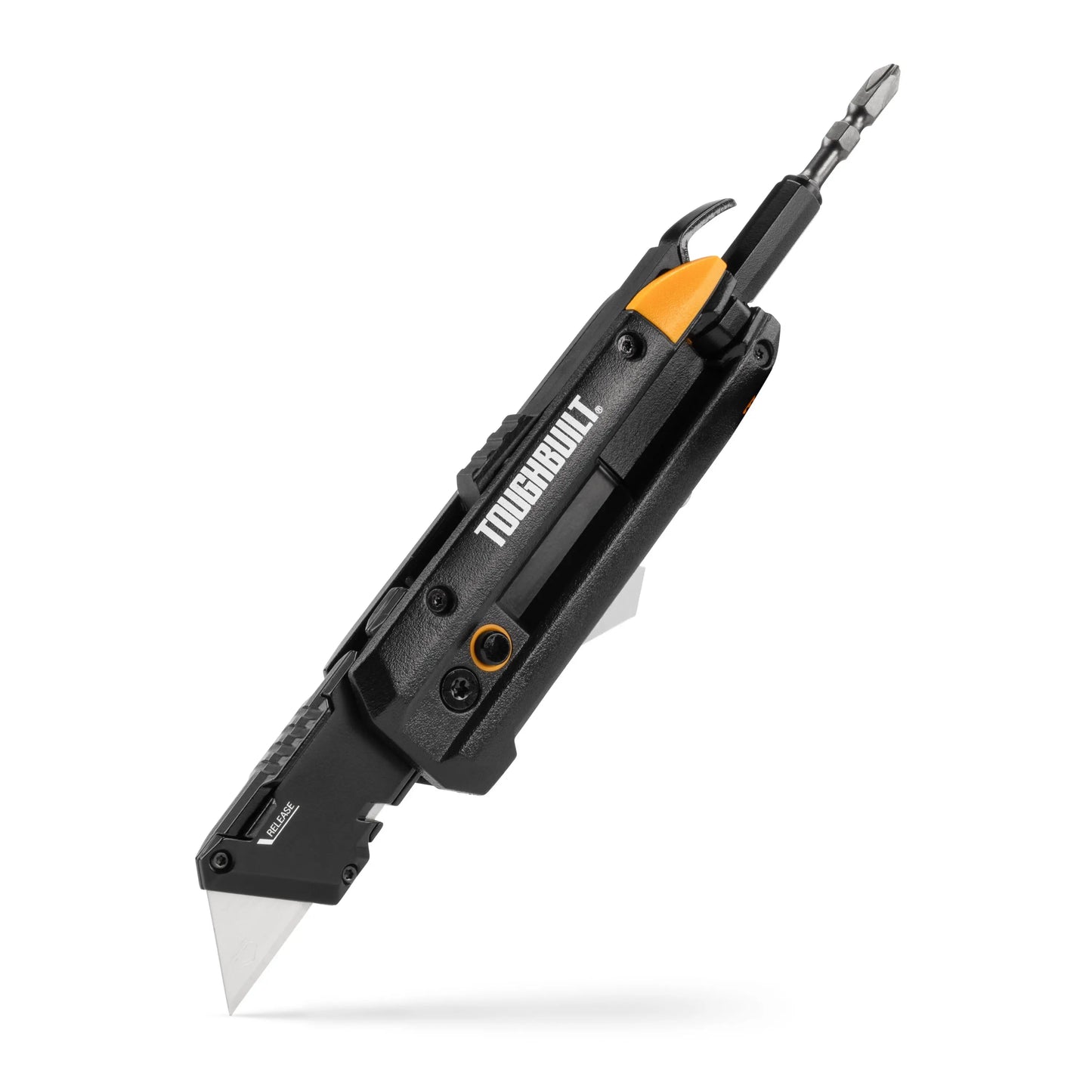 TB-H4-12-IM Electrician's Folding Utility Knife With Bit Driver Pry Bar Hand Tools