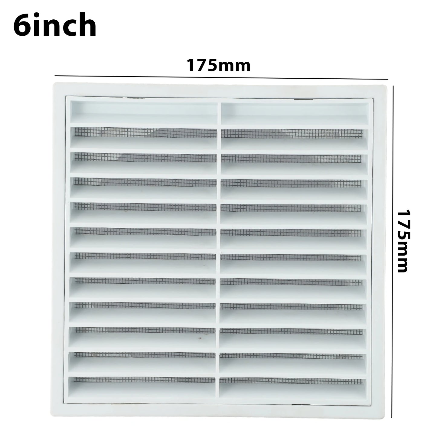 Efficient Ventilation Grille Durable PP Material Air Exhaust Outlet Fresh for Wall Ceiling Openings Vermin and Rodent Protection