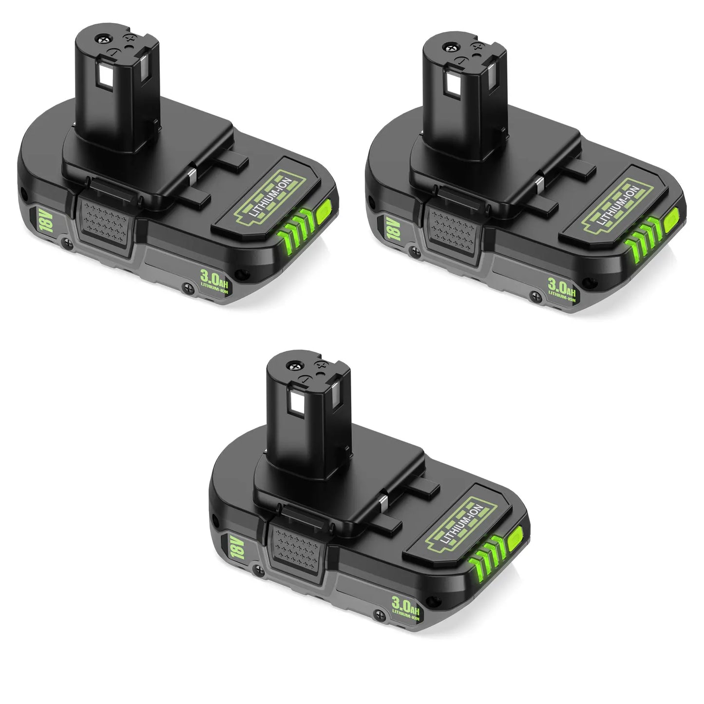 18V 3Ah For RYOBI P108 18V Battery Lithium-Ion Power Tools Ryobi P108 P107 P105 P104 P103 P102 Battery Tool Replacement