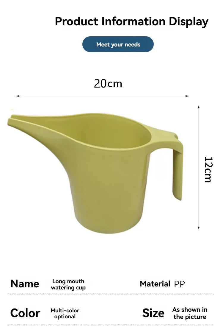 Popular long-spout watering can, plastic sprinkler, long-spout flower watering cup, suitable for gardening and baking