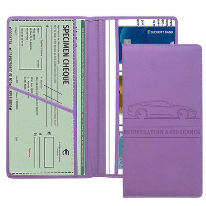 Car Document Holder Car Registration And Insurance Holder Auto Truck Compartment Accessories For Essential Information Driver