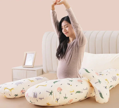 2025 New Comfortable Maternity Pillow Lumbar Side Pillow Multi-functional Abdominal Support H-shaped Pillow Pregnancy Products