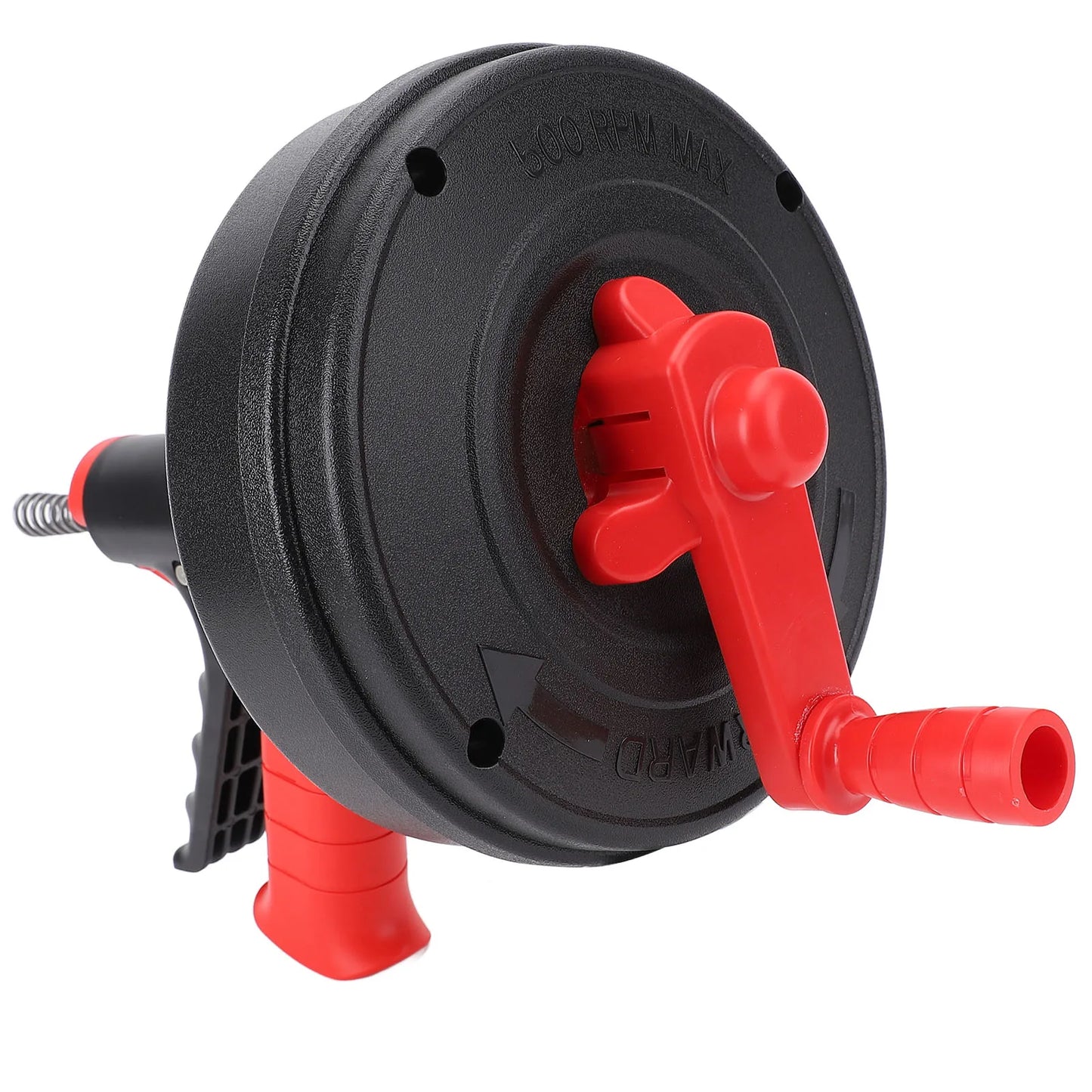 Drain Snake, 25ft Flexible Steel Drain Auger With Drill Adapter Drain Clog Remover Efficient Versatile Drain Snake 65 Manganese Steel Spring Flexible Manual or Drill Powered for Kitchens