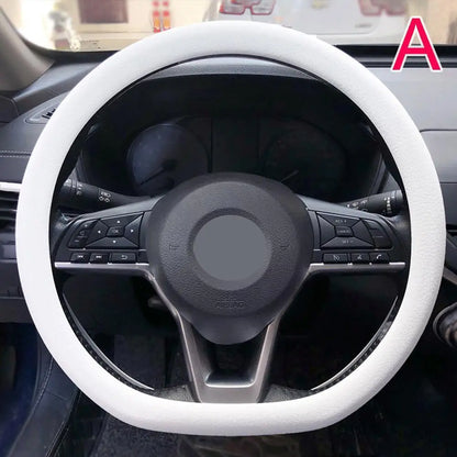 Anti-skid Silicone Auto Steering Wheel Cover With Elastic Stretch To Enhance Internal Design And Comfortable Grip Access