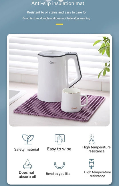 Silicone Sink Protector, Heat Resistant Non-slip Dishwasher Suitable, Large Mat for Bottom of Farmhouse Kitchen Stainless Steel Sink