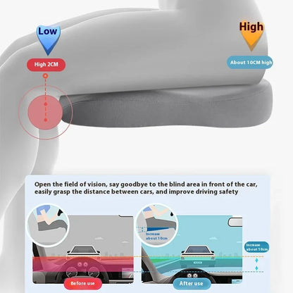 Car Booster Seat Cushion Heightening Height Boost Mat Breathable Portable Car Seat Pad Fatigue Relief Suitable For Cars