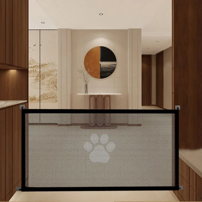 Pet Dogs Baby Safety Fence Cat and Dog Safety Fences Pet Divider Fences Portable Folding Breathable Mesh to Ensure Pet Safety