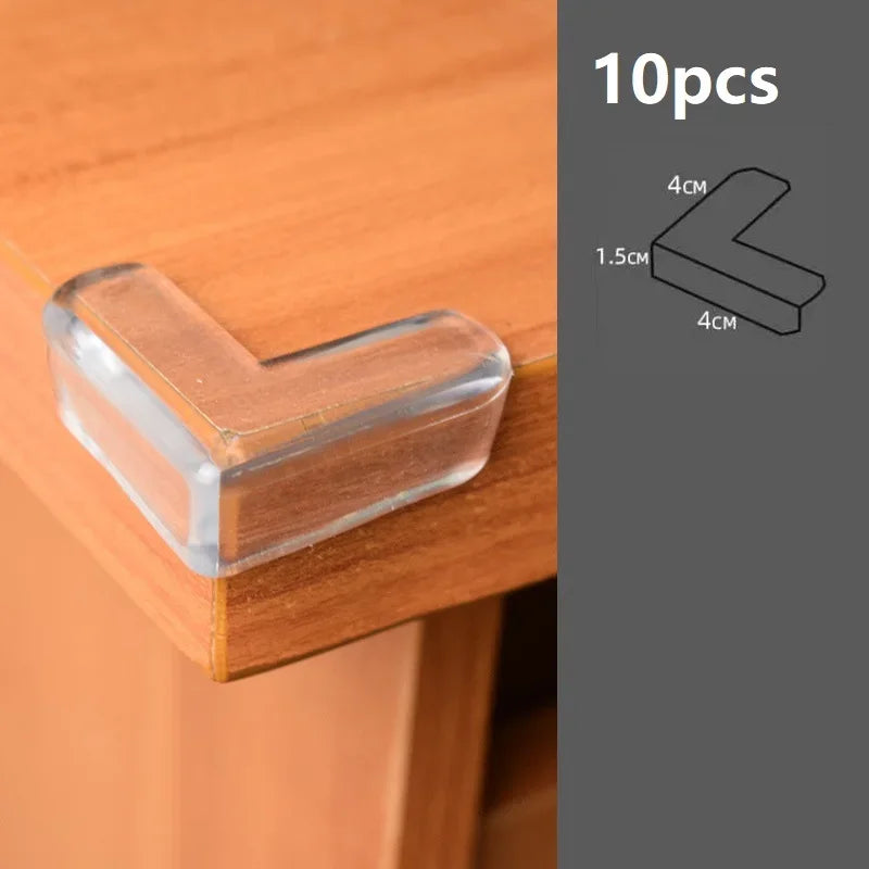 4/10pcs Baby Safety Corner Silicone Protector Table Soft Transparent Children Anti Collision Corner Edge Protection Guards