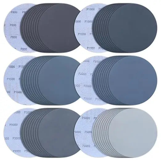 3/5/6inch Universal Dry and Wet Sanding Disc Sanding Paper Metal Polished Woodworking Tools Accessories Polishing Abrasive Discs