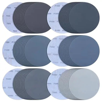3/5/6inch Universal Dry and Wet Sanding Disc Sanding Paper Metal Polished Woodworking Tools Accessories Polishing Abrasive Discs