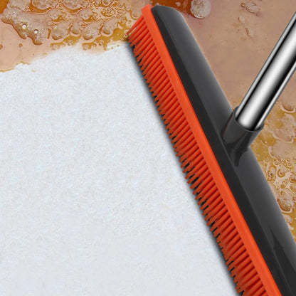 Carpet Rake for Pet Hair Removal, Reusable Pet Hair Remover Broom, 60'' Adjustable Long Handle Dog and Cat Hair Remover Tool Set of 3, Lint Remover Scraper for Carpets, Rugs, Mats, Couch, Car
