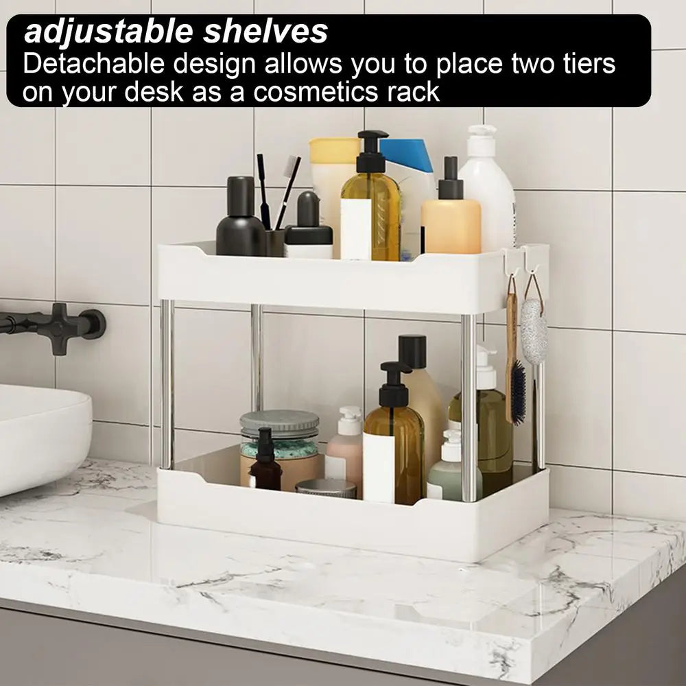 Utility Slim Storage Cart, 4 Tier Small Rolling Kitchen Laundry Room Cart, Bathroom Storage Cabinet Mobile Shelf Unit Organizer Trolley for Narrow Space