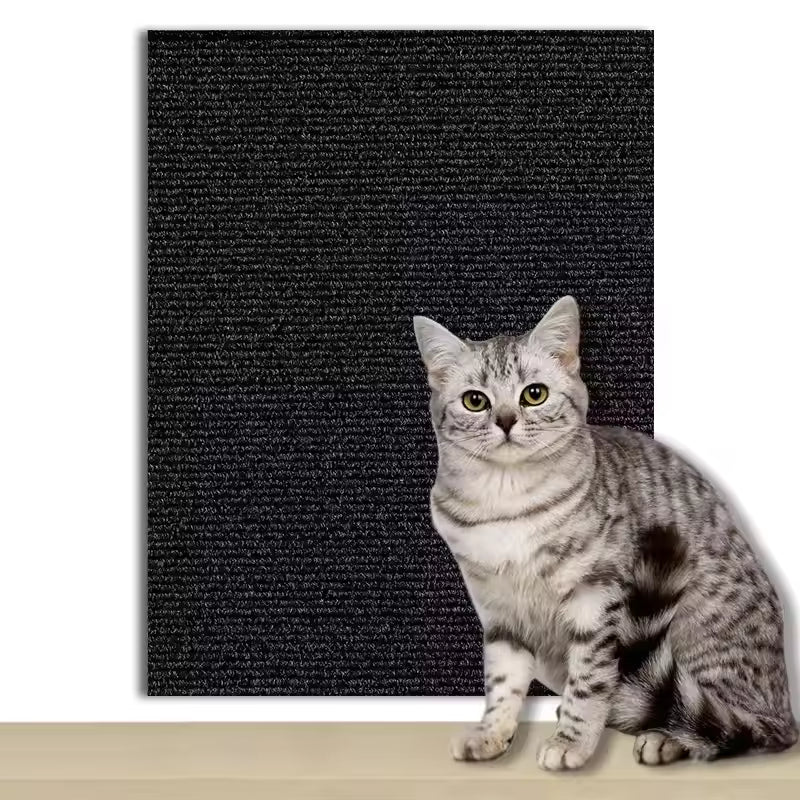 Cat Scratch Mat,Trimmable Self-Adhesive Carpet,DIY Climb Cat Scratcher for Cat Couch Furniture or Wall Protector,Covering Cat Tower,and Replacement Pads