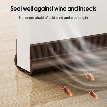 (2 Pcs) Under Door Draft Stopper, Under Door Blocker Size of Adjustable Size 93cm, Easy Install,Gap Filler, Reduces Air Draft, Noise & Sound, Door Seal for Improved Insulation