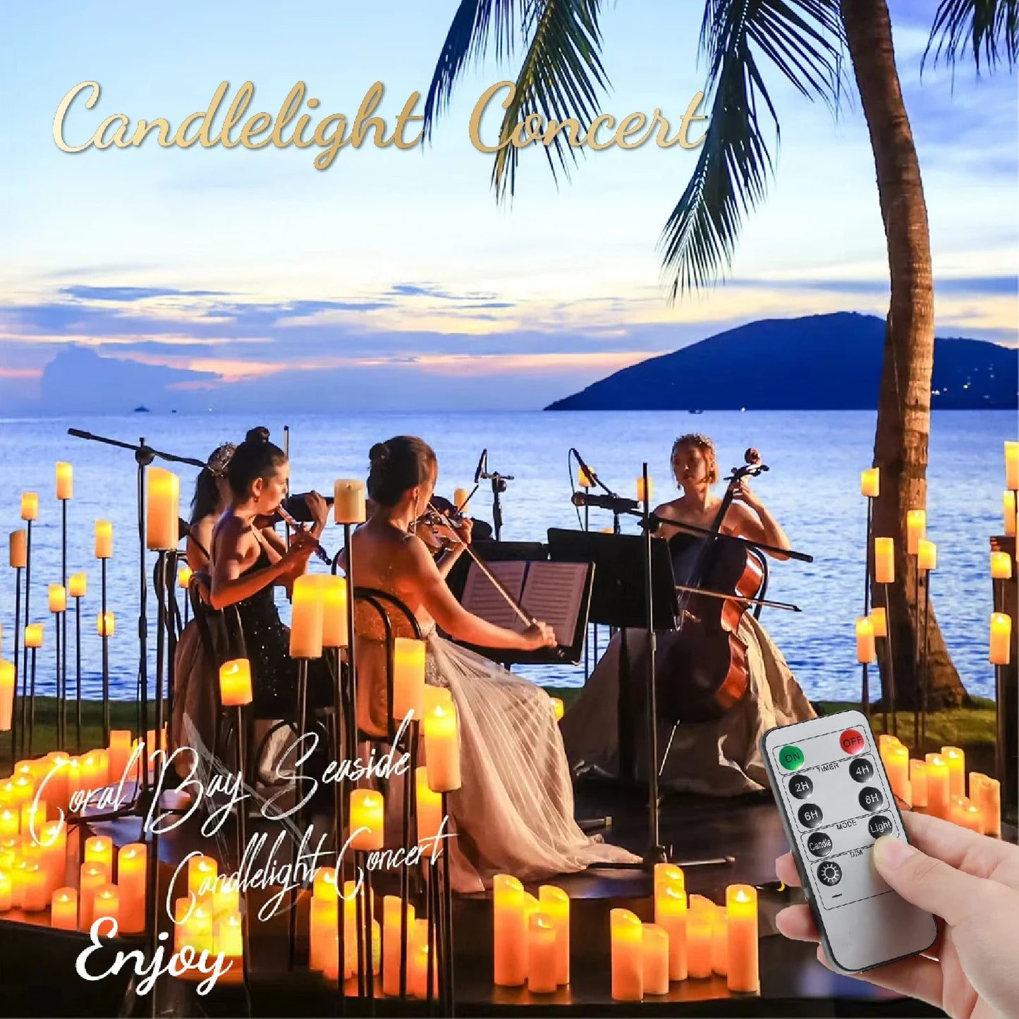 10-240pcs Battery Operated Flickering LED Pillar Candles with Remote and Timers Fake Flameless Candle for Wedding/Holiday Decor