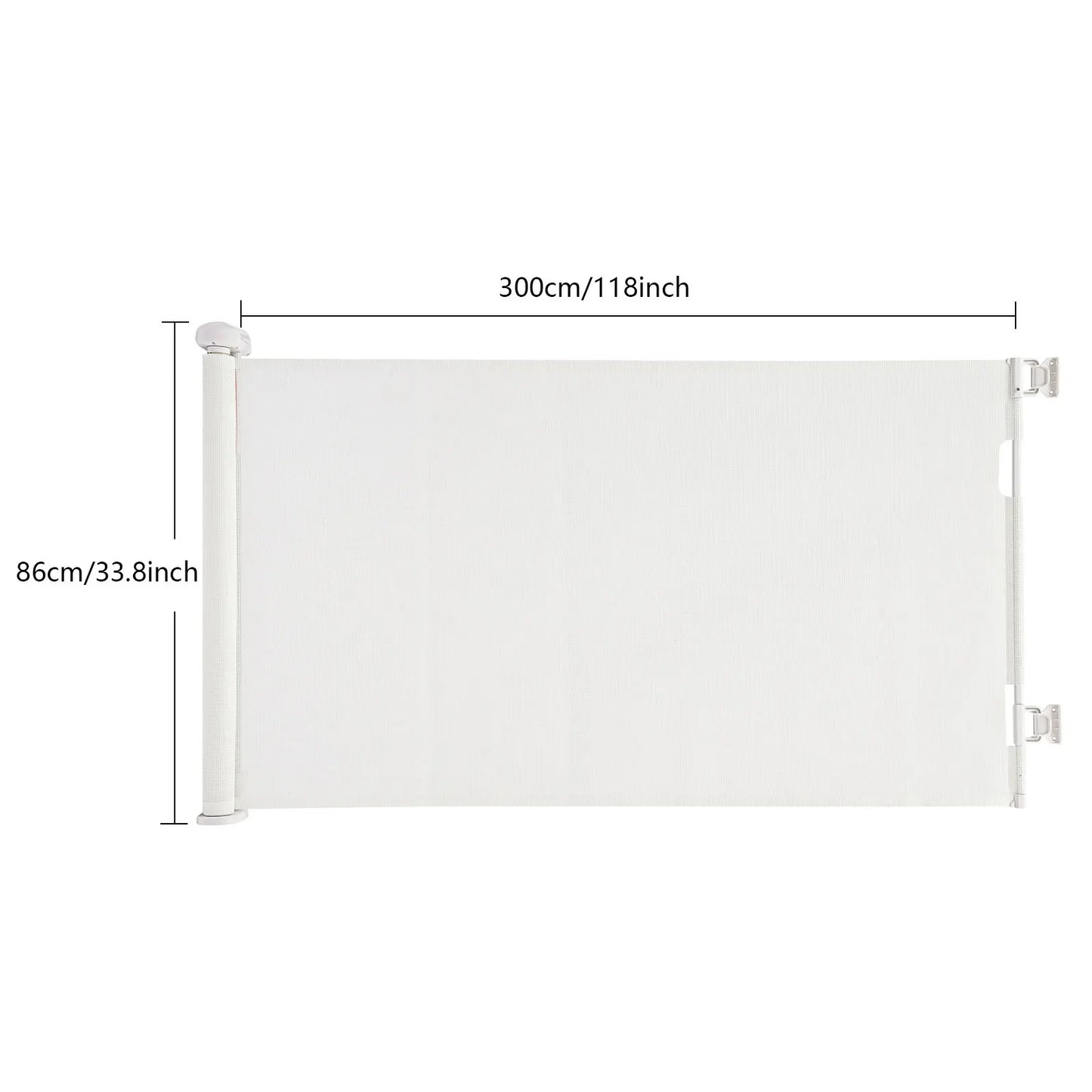 Adjustable Temperature Pet Gate Retractable Baby Gate Pet Gate for Stairs, Corridors, Bedrooms