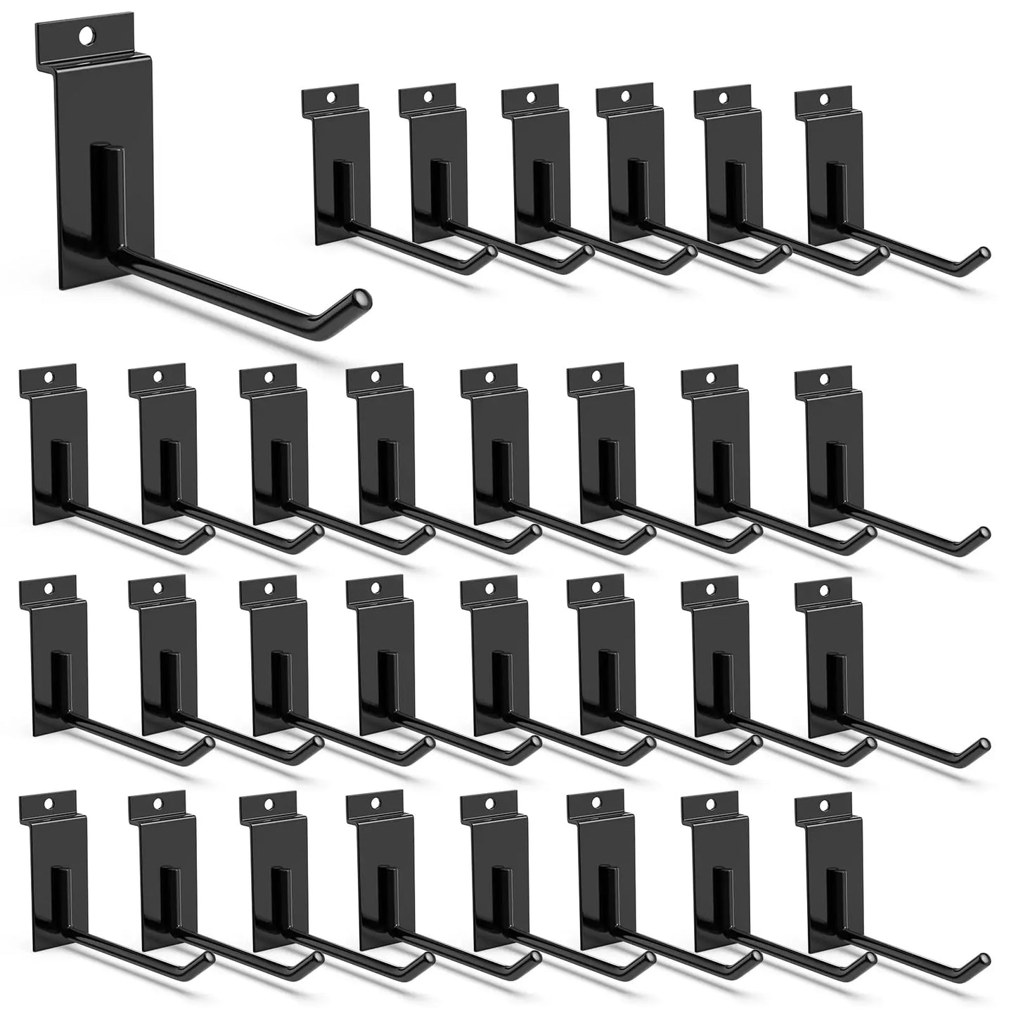 18 Pcs Garage Hooks Heavy Duty - Garage Storage and Organization Ladder Hooks with Non Slip PVC Coating for Hanging Bike，Ladder，Garden Tools，Hose