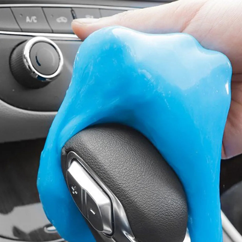 1pcs 70g Car Cleaning Pad Glue Car Cleaning Adhesive Multi Functional Dust Removal Soft Mud Reusable Cleaning Mud Random Color