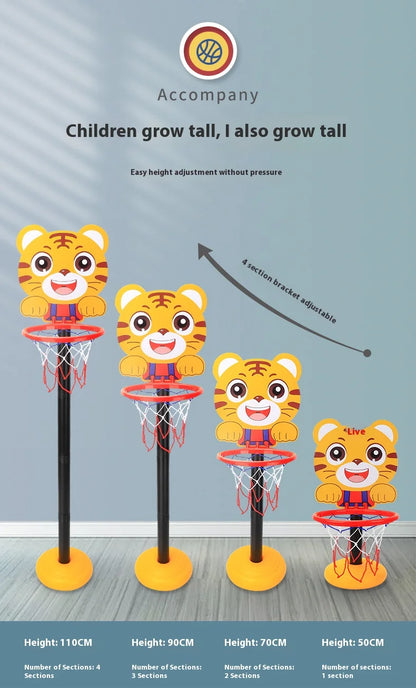 Children's Version Vertical Adjustable Lifting Basketball Rack Outdoor Home Indoor Sports Crtoon Rebound Parent-child Interacti