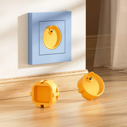 Baby Safe Socket Cover Pack of 5, Cartoon Design, Protection from Electric Shock, Dust-Resistant