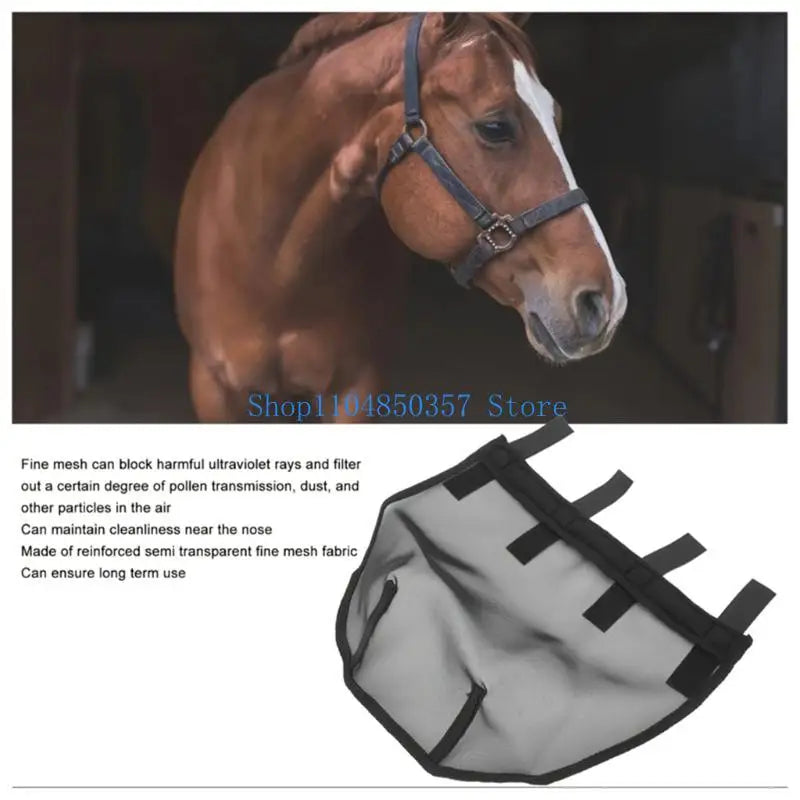 5asd Light weight Horse Nose Cover Meshes Net Resistant Breathable Nose Safety Mask